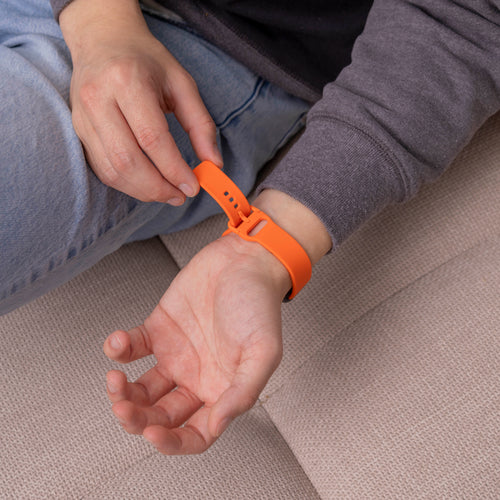 Samsung Galaxy Fit 3 siliconen bandje (oranje)
