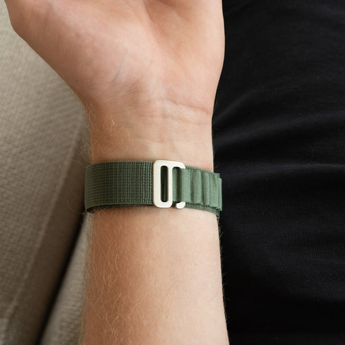 Alpine Nylon Strap, green, lifestyle photo