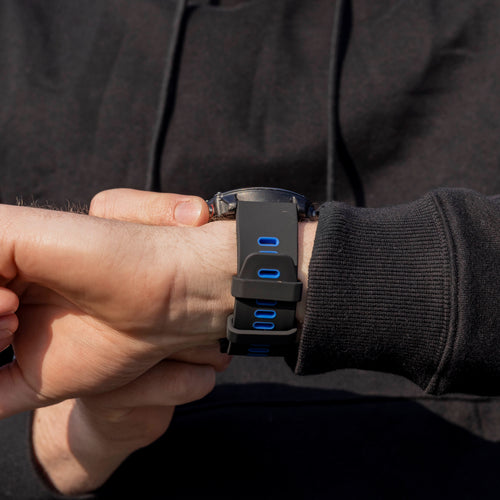 Garmin Fenix 9 Pro - 51mm Sport Buckle Strap (Black/Blue)
