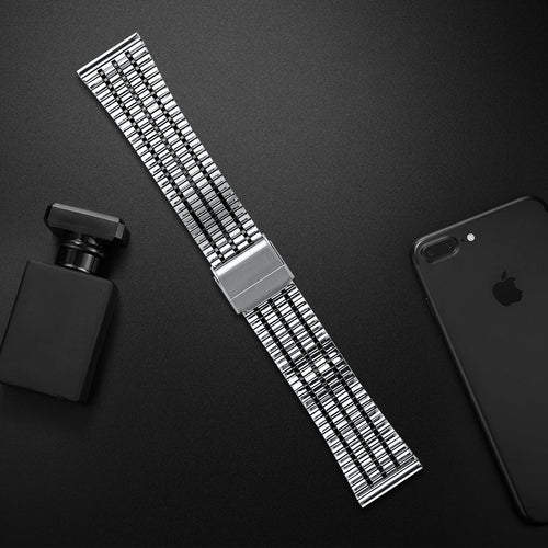 Fine Steel Strap, silver/black, lifestyle photo