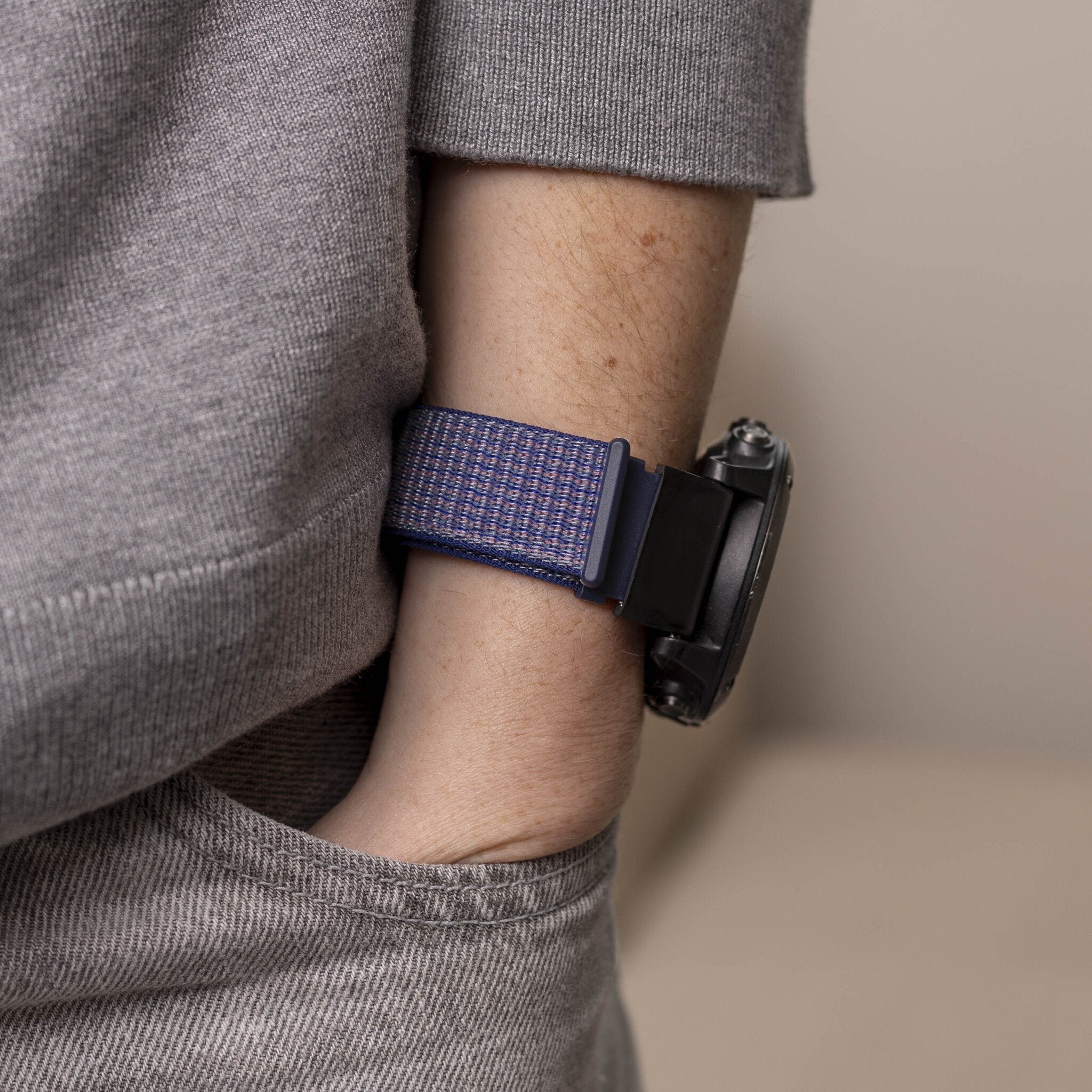 Bracelet nylon Garmin Descent MK3i - 51mm (bleu)