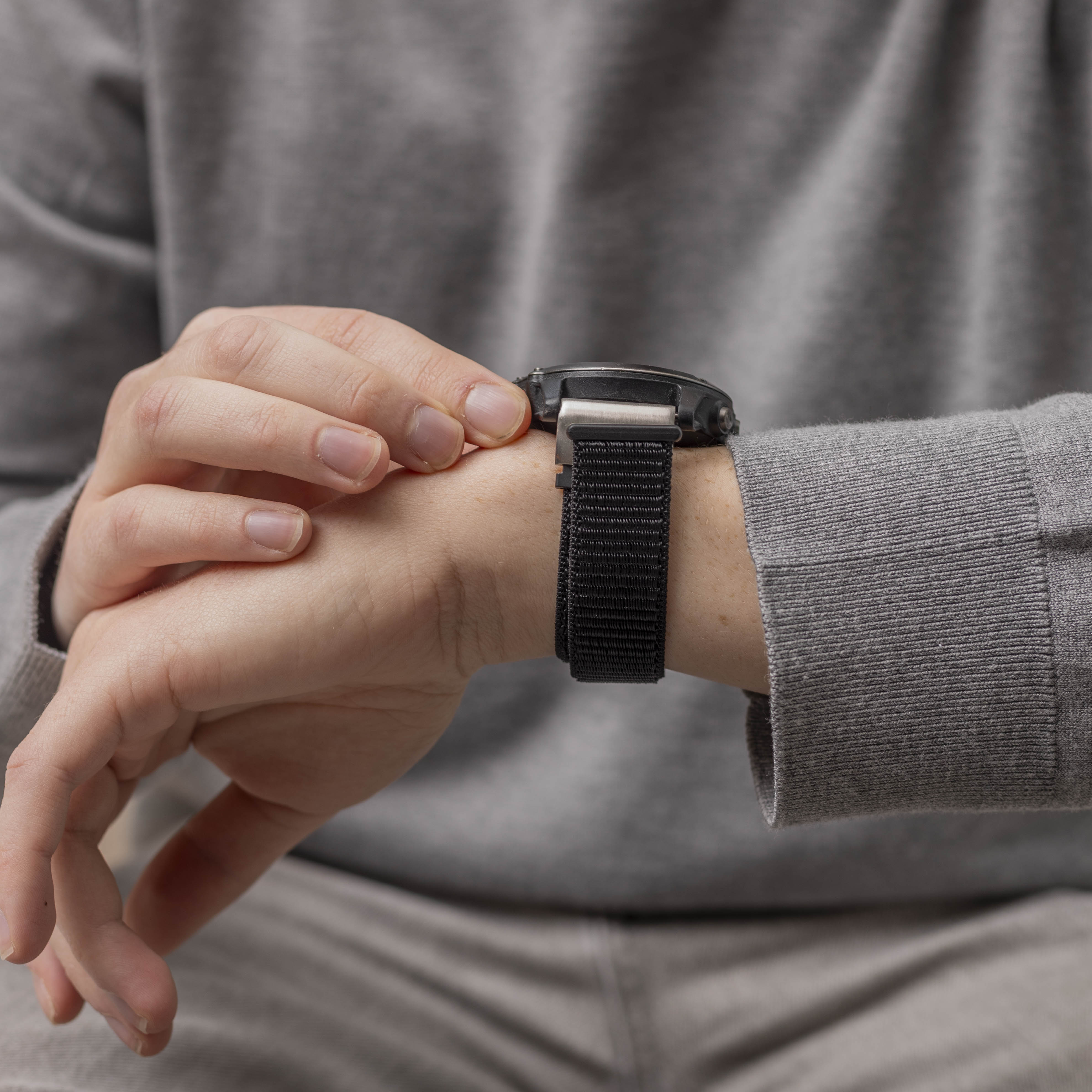 Garmin Enduro 1 / 2 / 3 Nylon Strap (Black)