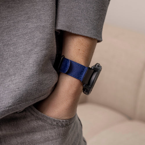 Bracelet nylon boucle Garmin Fenix 8 - 51mm (bleu)
