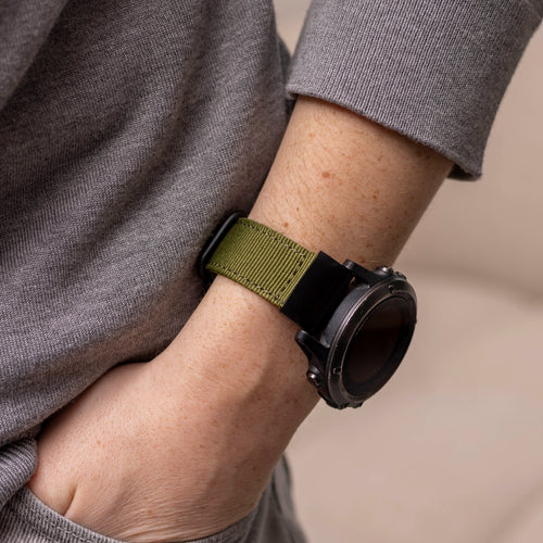 Garmin Epix Pro (Gen 2) 51mm nylon gesp band (groen)