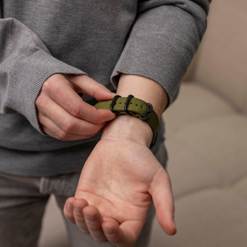 Correa nylon con hebilla Garmin Fenix 3 (verde)