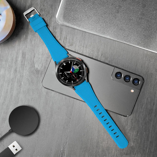 Amazfit Active twill siliconen bandje (lichtblauw)