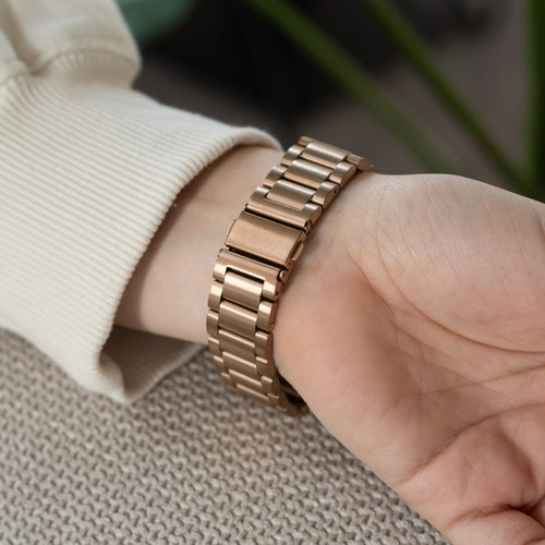 Bracelet acier Fitbit Charge 5 (or rose)