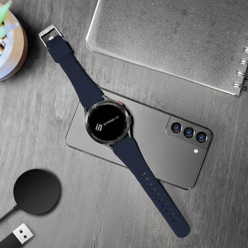 Oppo Watch X3 Twill Silikonarmband (Dunkelblau)