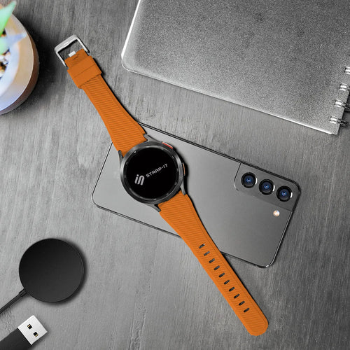 OnePlus Watch 4 - 47mm Twill Silicone Strap (Orange)