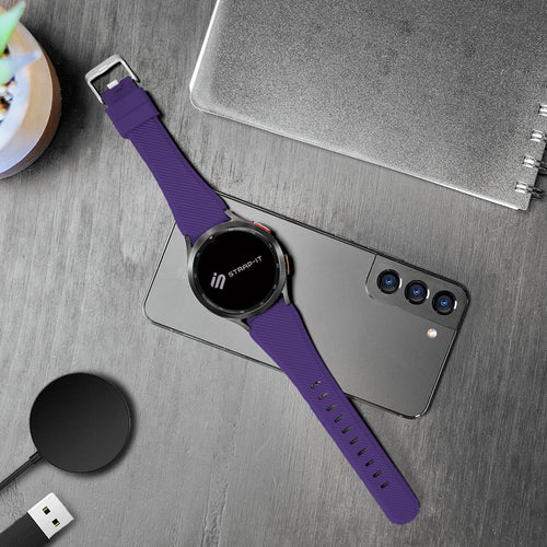 Withings ScanWatch 2 - 42mm Twill Silikonarmband (Lila)
