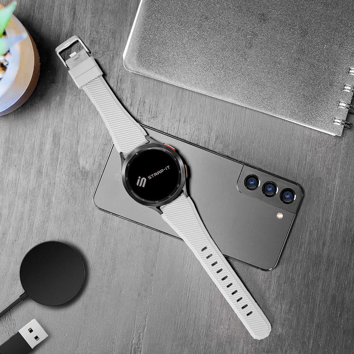 Correa silicona sarga CMF Watch Pro 2 (blanco)