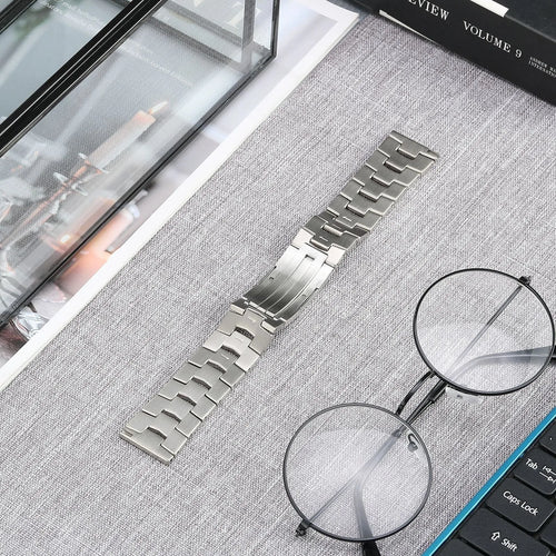 Gard Pro Ultra 2+ Gebürstetes Titanarmband (Flache Schließe) (Silber)