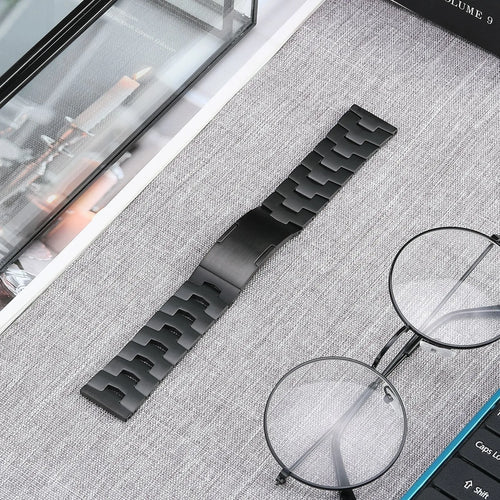 Suunto Vertical Titanium Grain Strap (Flat Buckle) (Black)