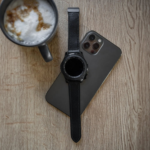 Amazfit Bip 6 Leather Strap with D-Buckle (Black)
