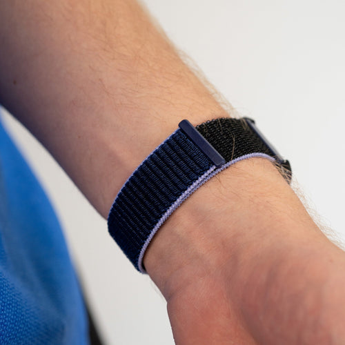 Garmin Forerunner 255 Nylon Strap (Blue/Black)