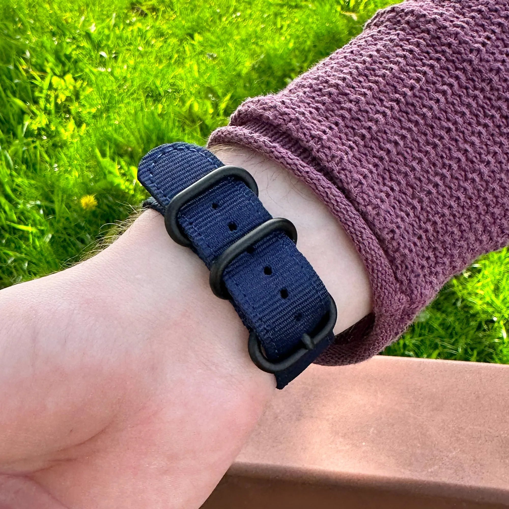 Nylon Buckle Strap, blue, lifestyle photo