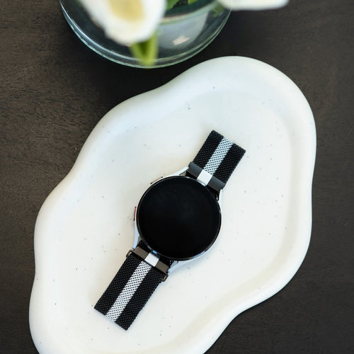 Correa milanese Samsung Galaxy Watch 7 - 40mm (negro/blanco)