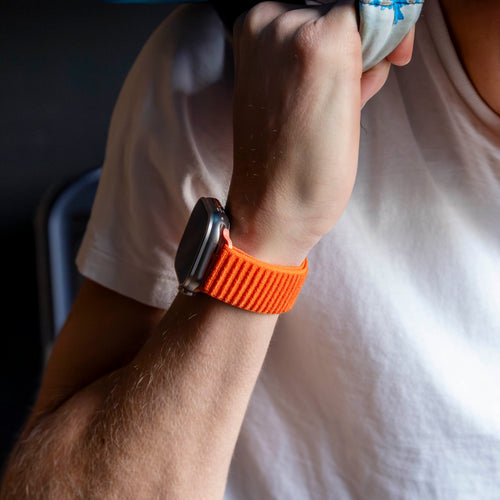 Apple Watch Ultra Wave Nylon Strap (Orange)