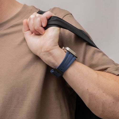 Bandz Apple Watch Ultra Silicone Strap 'Luxe Liquid' (Blue/Black)