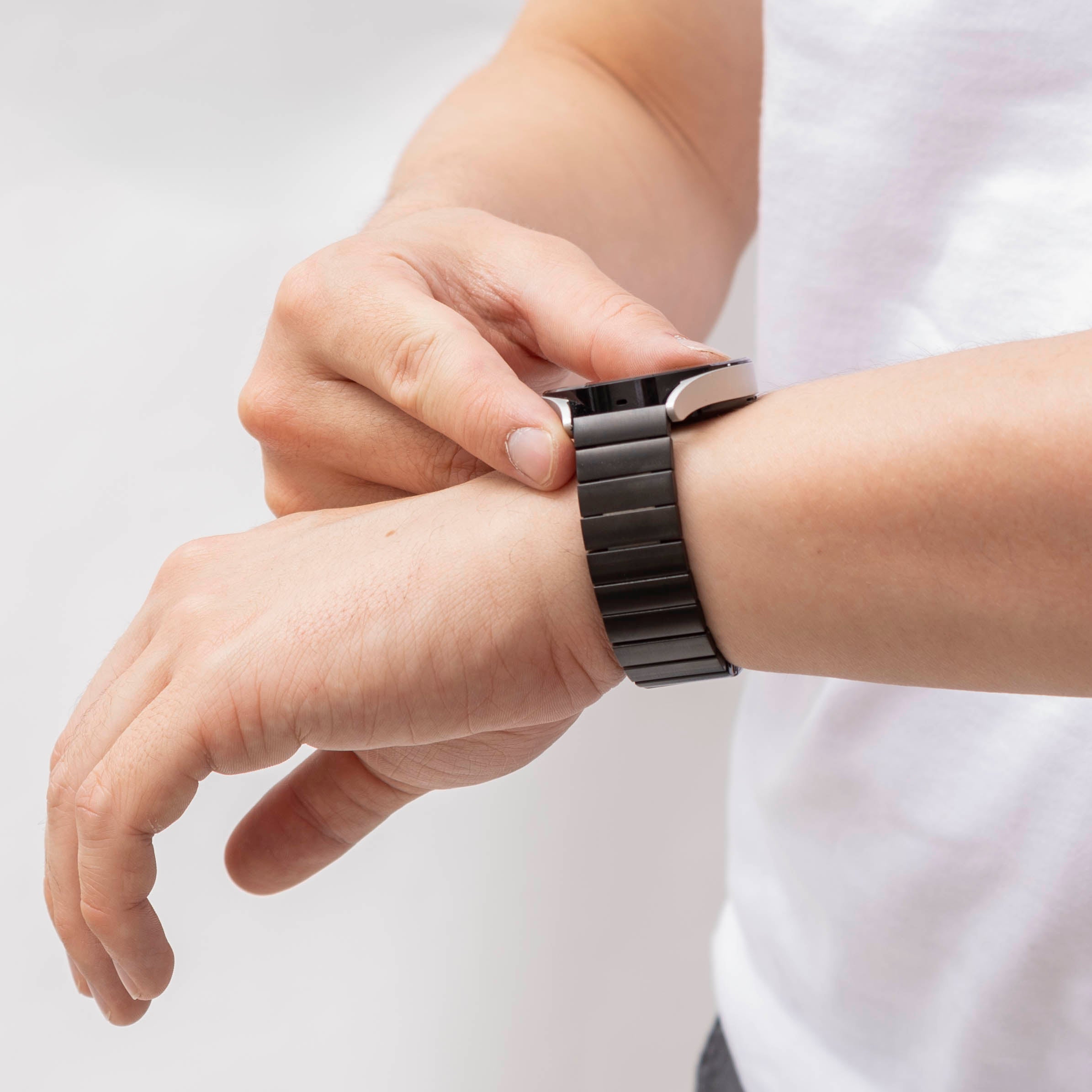 Bracelet métal Samsung Galaxy Watch 4 Classic 46mm (noir)