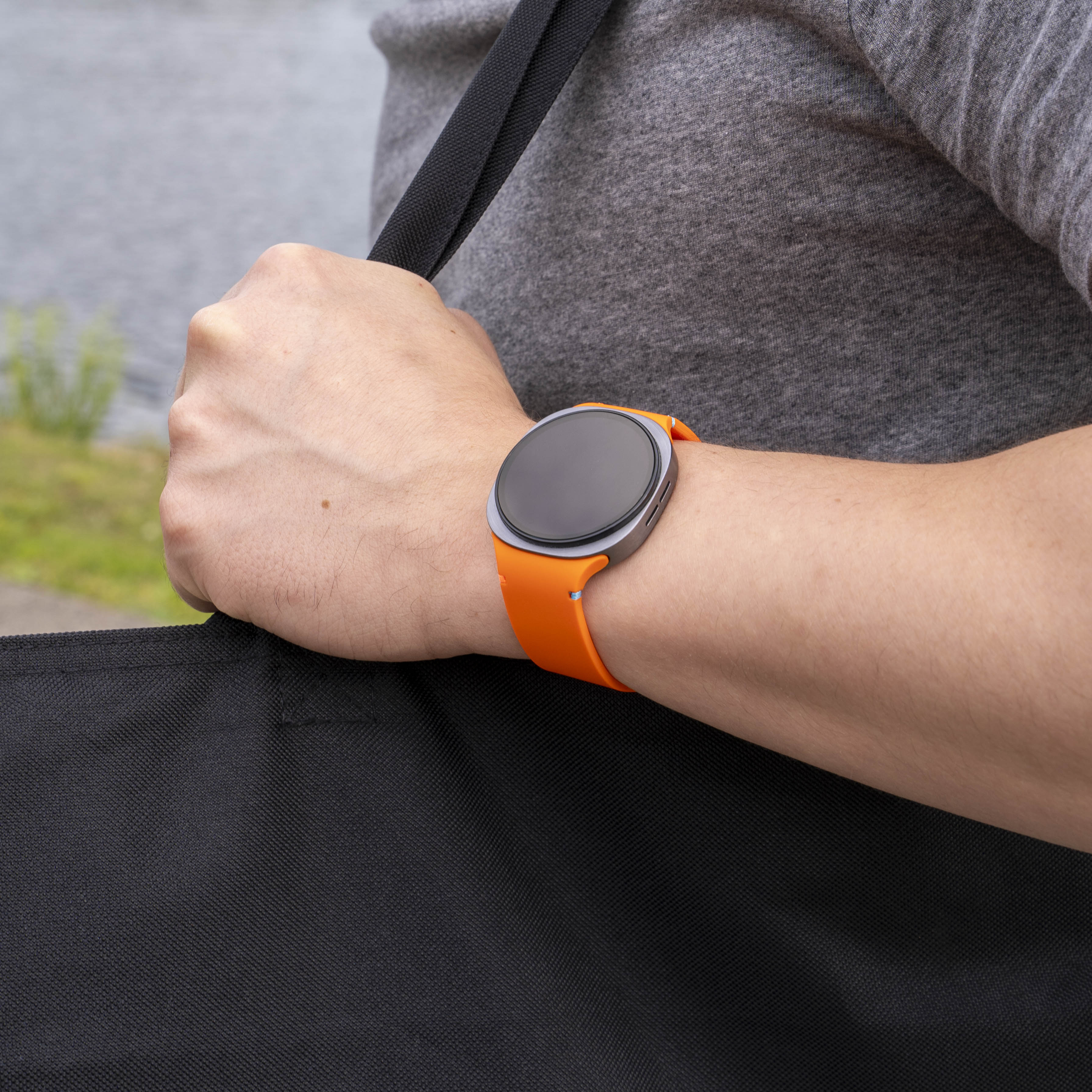 Bracelet silicone Samsung Galaxy Watch 8 - 44mm (orange)