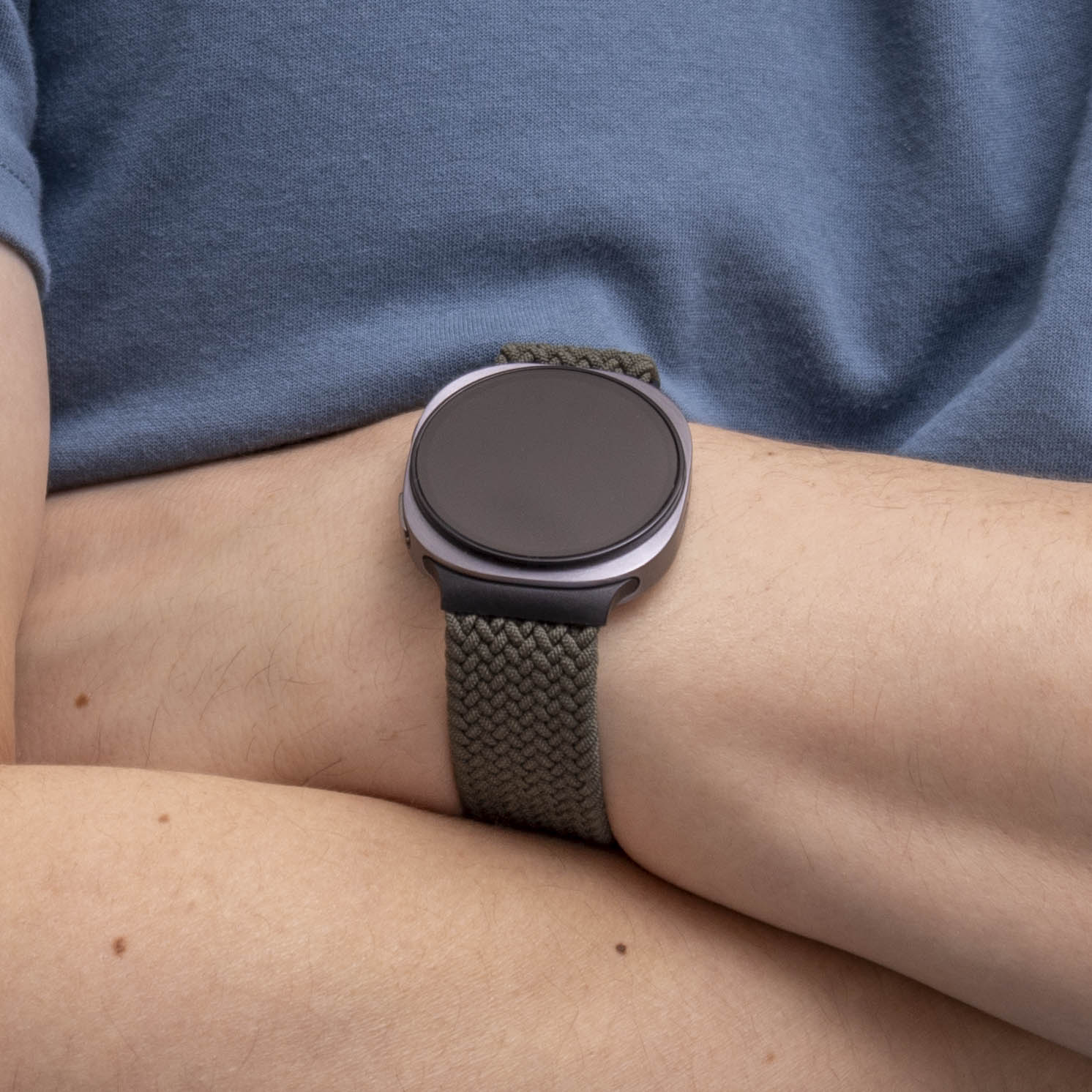 Samsung Galaxy Watch 8 Classic Geflochtenes Armband mit P-Schnalle (Grün)