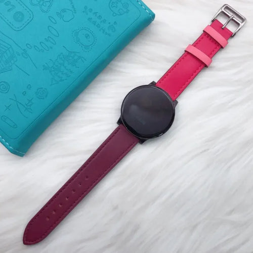 Bracelet cuir 'Duo' Gard Pro Health Smartwatch 3 - 48mm (rose fuchsia/cuivre)