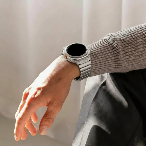 Bandz Correa titanio 'Hybrid' Samsung Galaxy Watch Ultra (titanio/negro)
