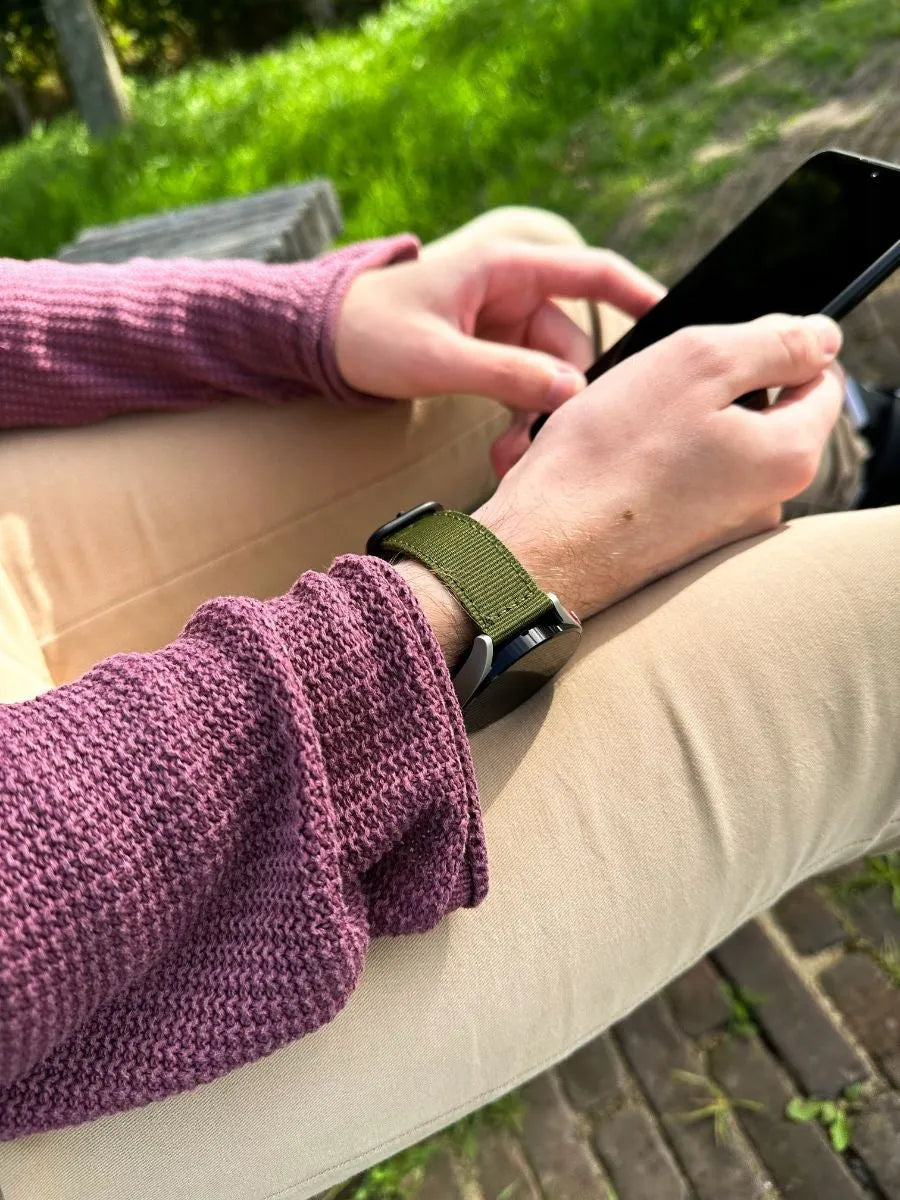 Bracelet nylon avec boucle Honor Magic Watch 2 (vert)