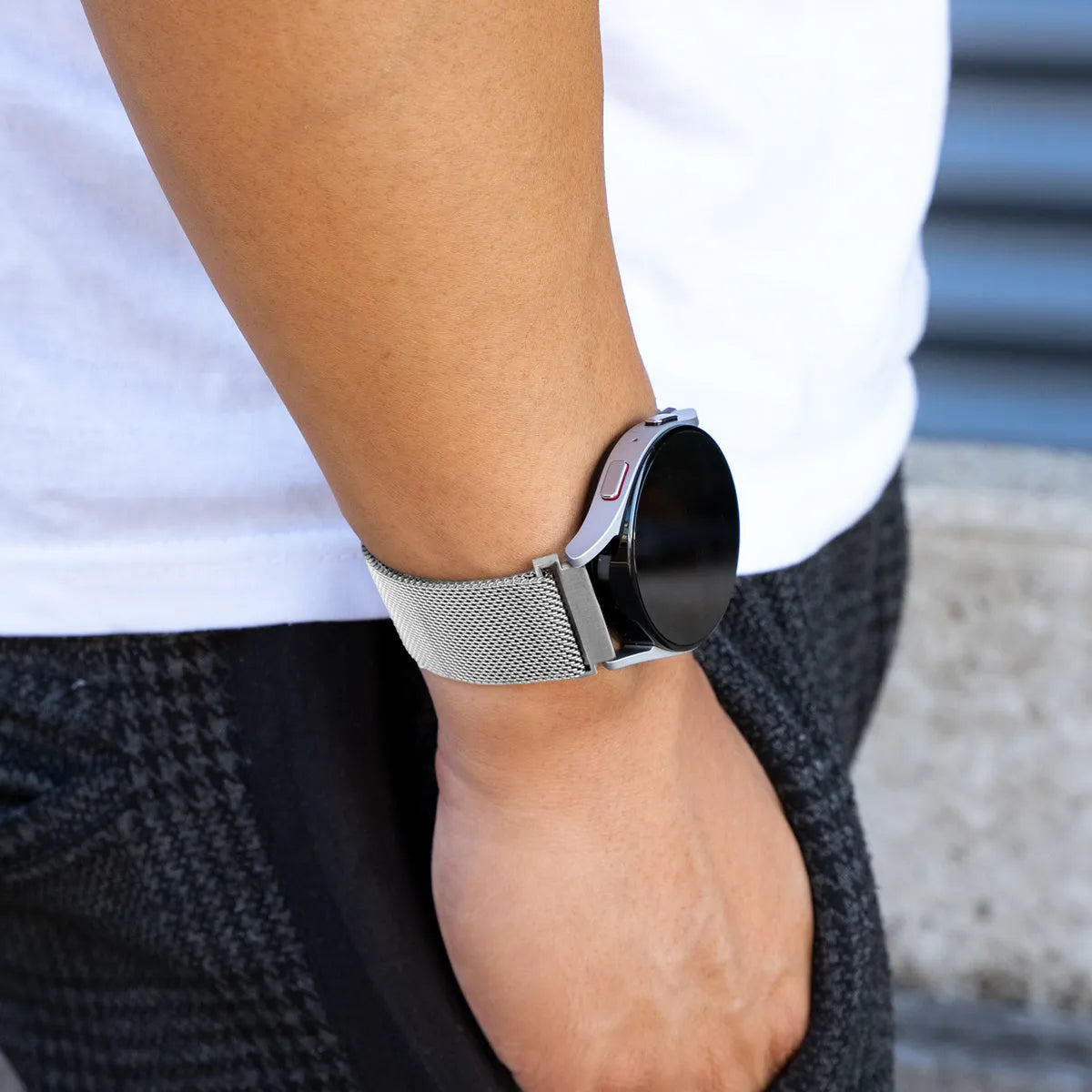 Correa milanesa Amazfit Bip 3 (Pro) (plateado)