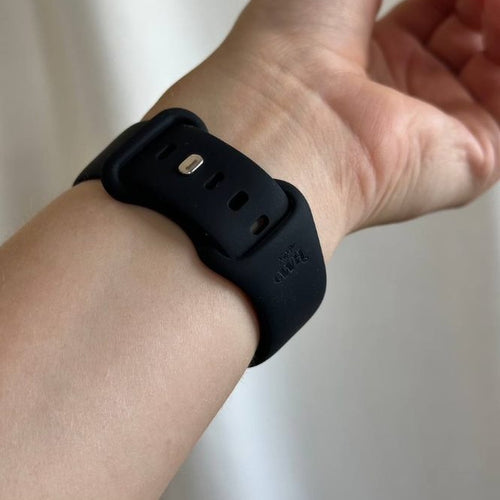 xoxo Wildhearts Samsung Galaxy Watch Active Silicone Strap (Black)