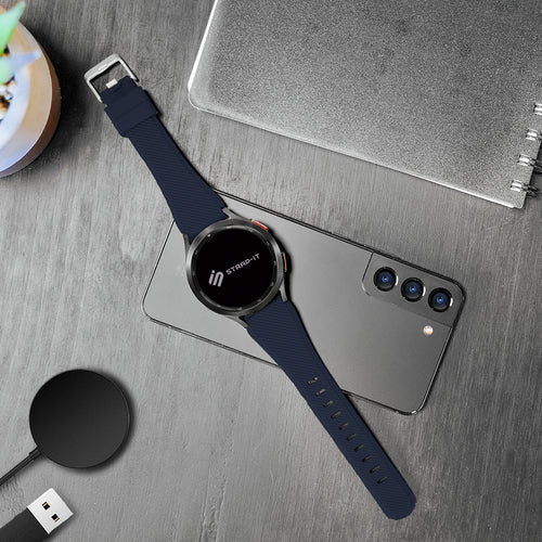 Amazfit Bip 5 Twill Silicone Strap (Dark Blue)