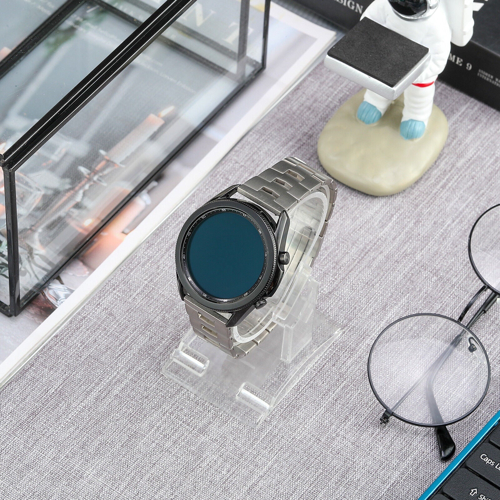 Xiaomi Watch S4 Titanium Grain Strap (Flat Buckle) (Silver)