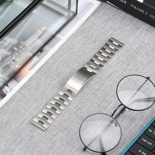 Bracelet titane granulé avec boucle plate CMF Watch Pro 3 (argent)
