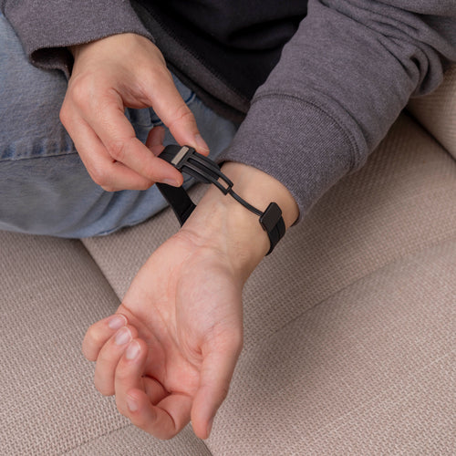 Correa silicona D-buckle Samsung Galaxy Fit 3 (negro) 