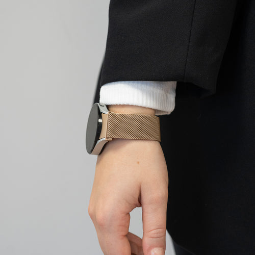 Bandz Samsung Galaxy Watch 4 40mm Milanese Loop Armband (Rosegold)