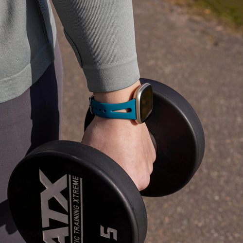 Correa silicona lujo Fitbit Versa 3 (verde-azul)