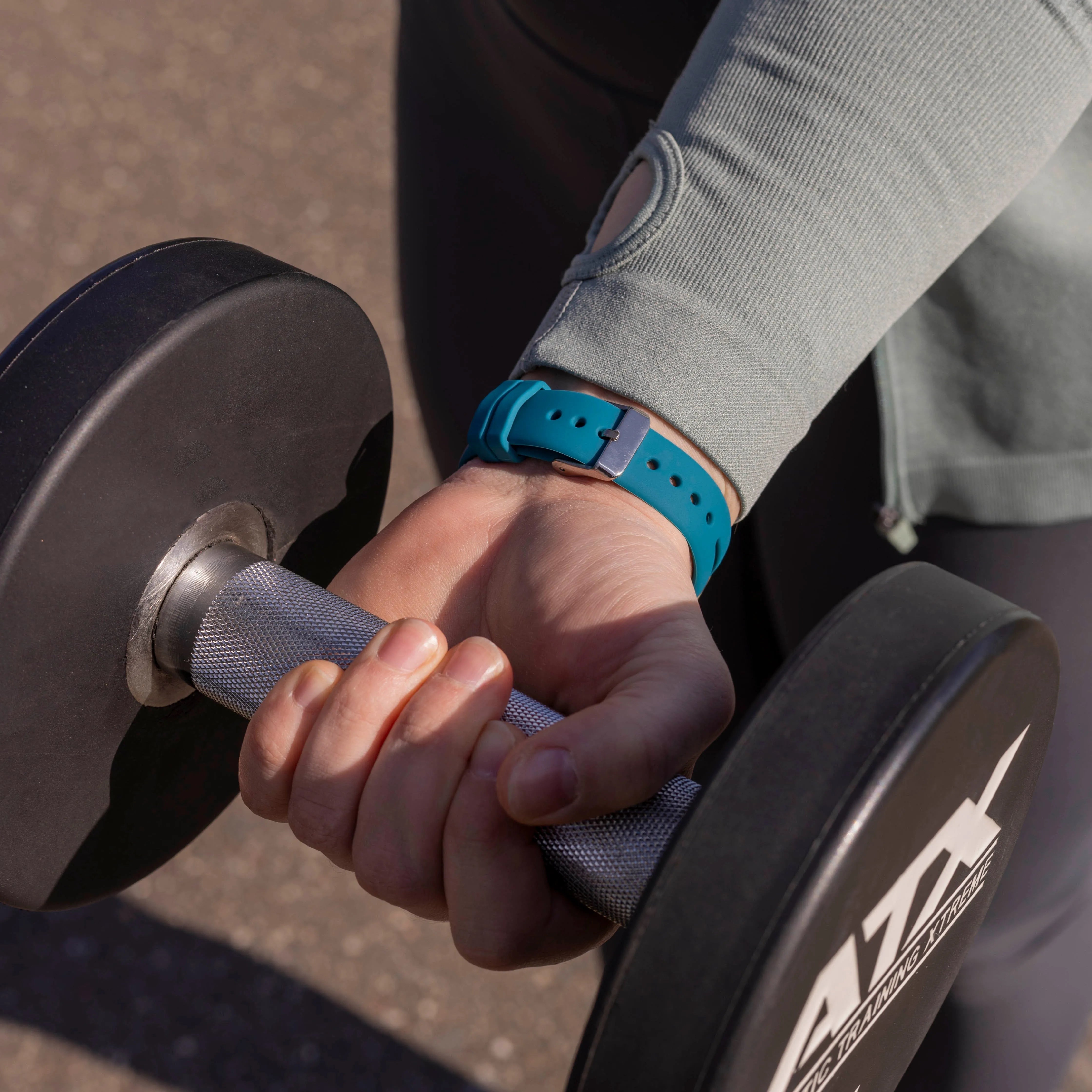 Fitbit Versa 3 Luxus-Silikonarmband (Grünblau)