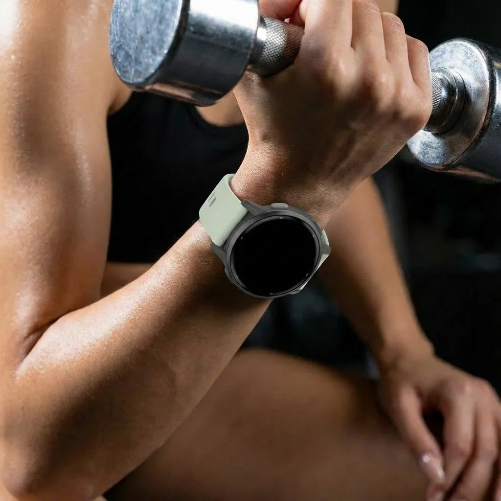 Garmin Venu 4 - 45mm Klassisches Silikonarmband (Hellgrün)