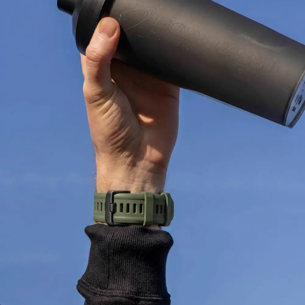 Garmin Instinct Sportarmband mit Schnalle (Olivgrün/Schwarz)