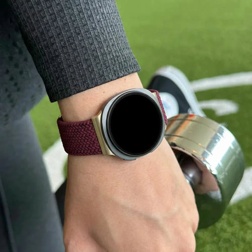 Bandz Samsung Galaxy Watch 8 Classic Magnetic Braided Strap (Wine Red)
