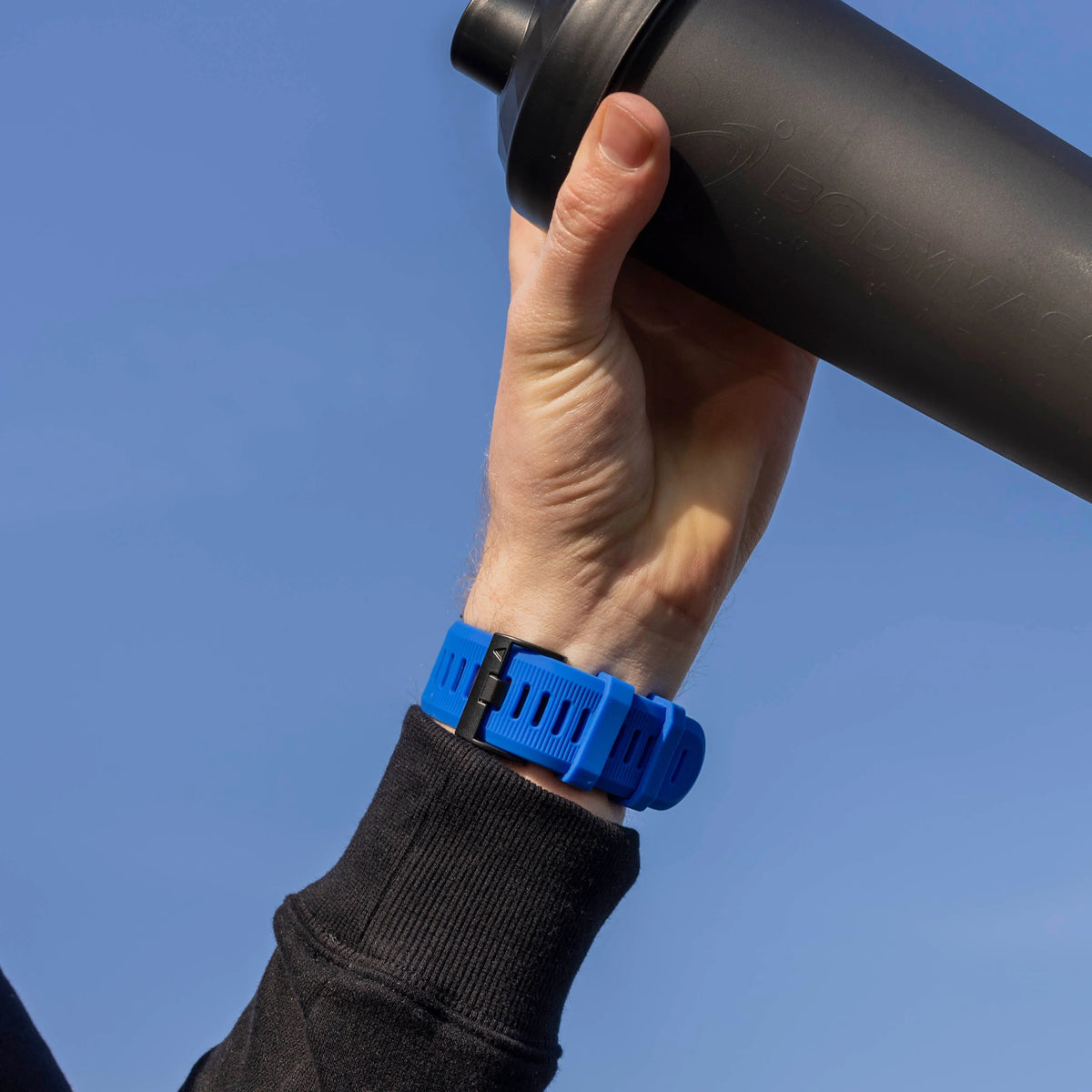 Silicone Strap, blue, lifestyle photo