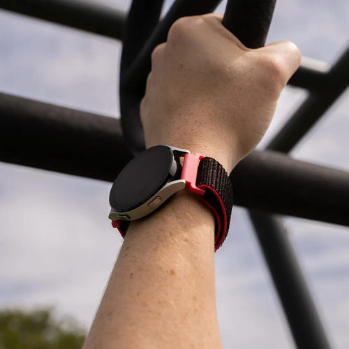 Amazfit GTS 4 Nylon Strap (Black/Coral)