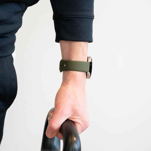 Bandz Bracelet sport 'Deluxe' Huawei Watch GT 6 - 46mm (vert olive)