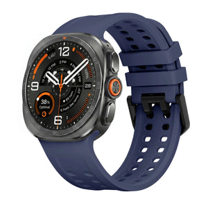 Bracelet silicone Samsung Galaxy Watch Ultra 2 (bleu foncé)