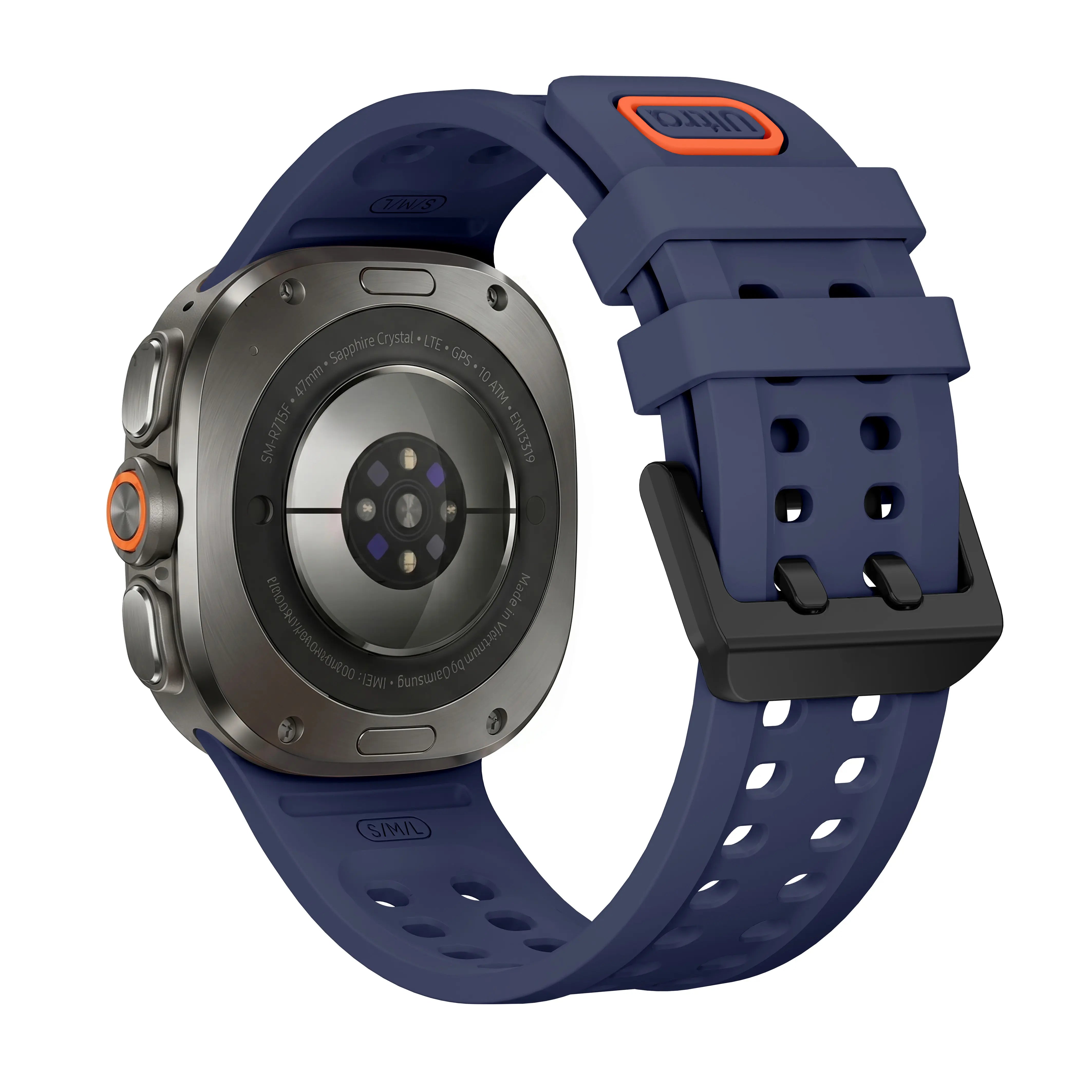 Bracelet silicone Samsung Galaxy Watch Ultra 2 (bleu foncé)