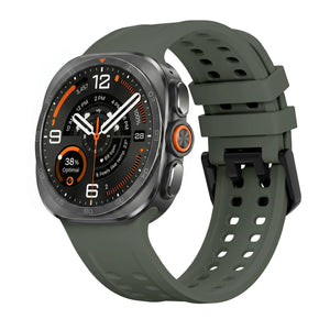 Bracelet silicone Samsung Galaxy Watch Ultra 2 (vert foncé)