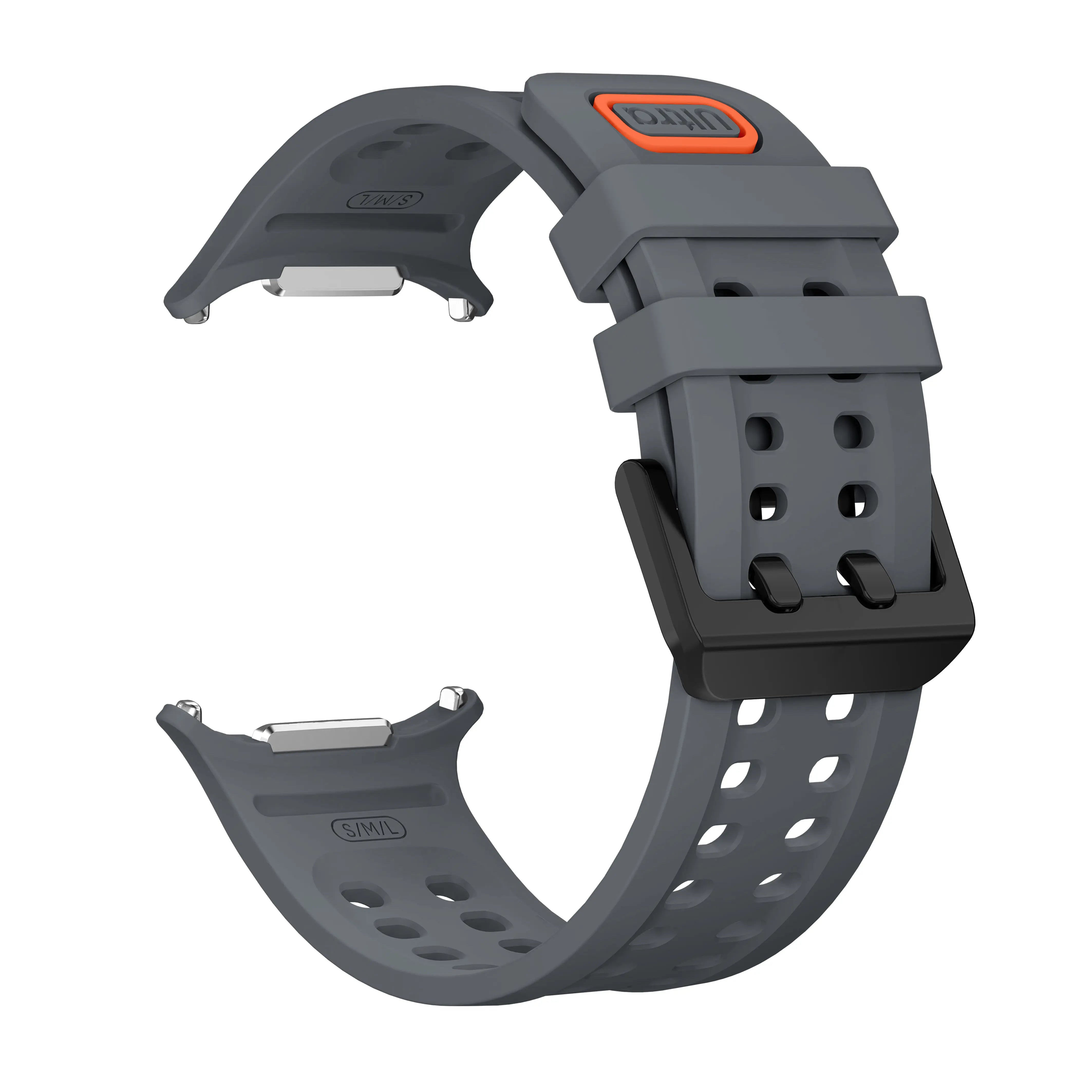 Bracelet silicone Samsung Galaxy Watch Ultra 2 (gris foncé)