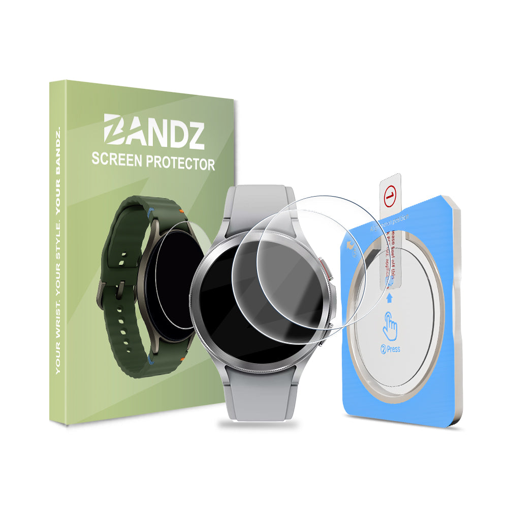 Bandz Protector pantalla con One-Click Tool Samsung Galaxy Watch 4 Classic 46mm