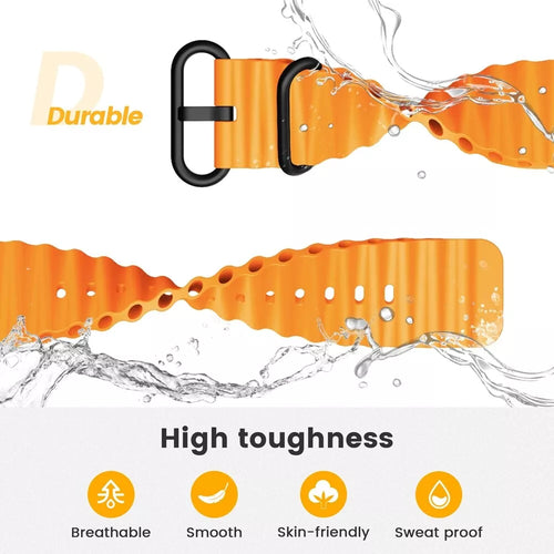 Garmin Quatix 8 Pro - 47mm Ocean Strap (Orange)